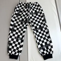 新品 BREEZE ブリーズ スウェットパンツ 総柄 ブロックチェック 120