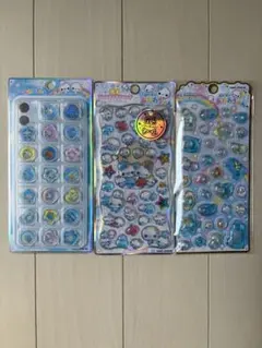 新品　ぷくぷくあわわちゃんウォータージュエルプチドロップおはじき3種セット