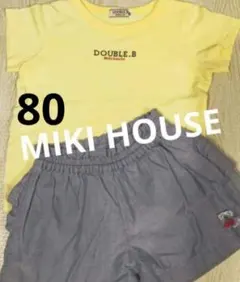 ⭐️MIKI HOUSE⭐️半袖Tシャツ&キュロットパンツセット‼️ 80のサムネイル