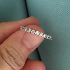 ハーフエタニティリング　0.5ct 11号　プラチナ