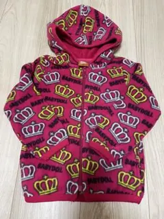 値下げ　BABY DOLL 100 フリースパーカー　美品　100
