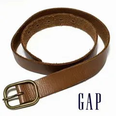 GAP/ギャップ イタリア製 ブラウン系 COW LEATHER プレーンベルト