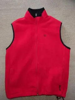 ティンバーランド　 フリースベスト M 赤