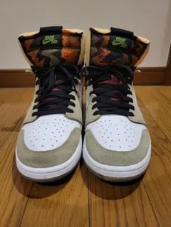 美品 ナイキ エアジョーダン1 ズーム ハイ コンフォート オリーブ29㎝