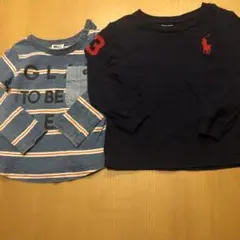 長袖カットソー　90サイズ　2枚セット