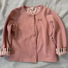 anyfam ANY ピアノ　音符　カーディガン　120 ピンク　上着
