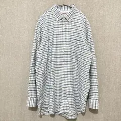 DoCLASSE シャツ F 青緑系チェック柄 ゆるダボ大きいサイズ 男女兼用