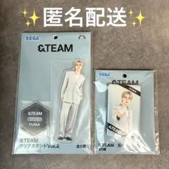 &TEAM YUMA 缶バッジ　クリアスタンド　2点セット　SEGA