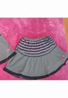 テニス用フレアスカート インナー付き グリーン