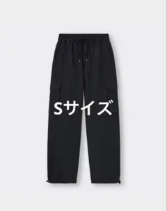 GU カーゴプルオンパンツ ブラック S パンツ