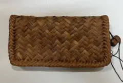 【特選】山葡萄(やまぶどう) 長財布 最高級天然素材 斜網代編み 3年保証