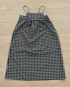 【美品】GU 150 キャミワンピース　ギンガムチェック