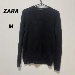 ZARA MAN 【M】 ブラック ニットセーター