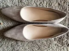 超美品LE LIEN PLUS ポインテッドトゥ フラットパンプス 40