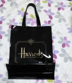 Harrods ブラック トートバッグ