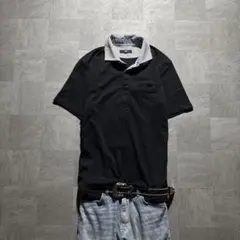 00s key neck fake layered polo y2k お兄系のサムネイル