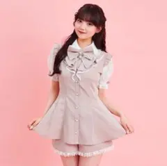 シークレットハニー Secret Honey 半袖レースラッフルセットアップ