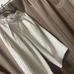 ストライプガウチョパンツ M