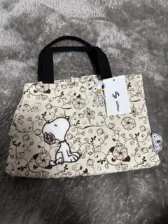 スヌーピー 花柄 トートバッグ