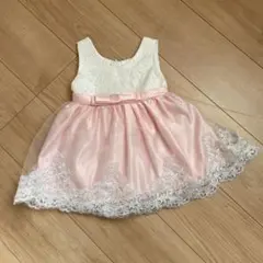 ピンク レース フォーマルドレス 80-86cm