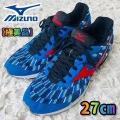 MIZUNOミズノウエーブライダー24極美品27㎝メッシュランニングシューズ陸上
