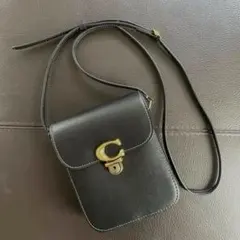 【美品✨】COACHミニショルダーバッグ黒