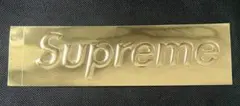 Supreme Embossed Metalick Goldステッカー