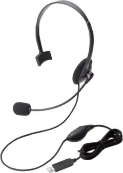 ELECOM HS-HP21UBK ヘッドセット マイク USB 片耳 ②