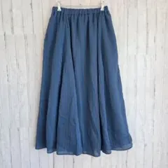 フレアスカート　LL　裏地あり　ウエストゴム　ポケットあり　上品