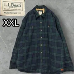 L.L.Bean フランネル シャツジャケット XXL ボア裏地