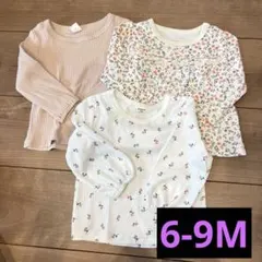 classic SHEIN ベビー長袖シャツ 6〜9ヶ月　3枚セット