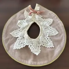 ベージュ レース装飾 スタイ