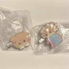 mikko characters フロッキーヘアクリップ ラテ A B