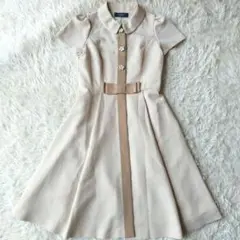 25年♡美品✨エムズグレイシー 花ボタン付き正統派ワンピース カタログ掲載 38