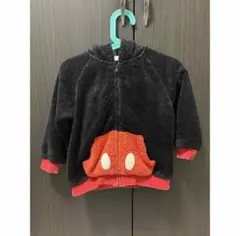 ミッキーマウス 耳付きパーカー フリース もこもこ ディズニー