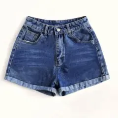 SHEIN デニムブルー ショートパンツ