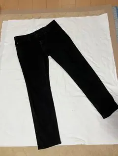 ウエスト約86☆GU ブラック ストレッチストレートデニム 34