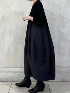 コクーンワンピース ロングワンピース