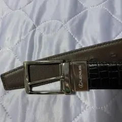レクサス ホワイト ベルト シルバー バックル レクサス ホワイト ベルト シルバー バックル