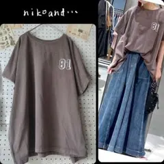 Niko and… アソートピグメント BIGプルオーバー Tシャツ