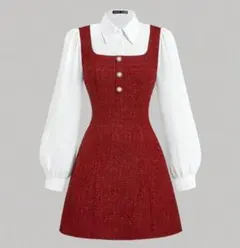イ*ル様 レッド ワンピース シャツ