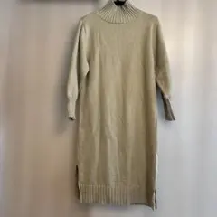 フレイアイディー　ニットワンピース 長袖 サイドスリット