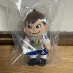 ペコちゃん　日本代表 サッカー選手 ぬいぐるみキーホルダー