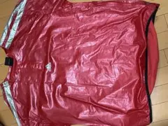 adidas リフレクター付き 赤 ナイロンジャケット