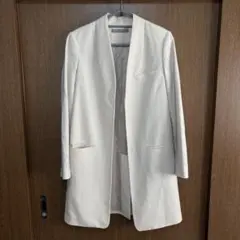 Theory luxe ノーカラーコート　 ベージュ　ジャケット　コート　36のサムネイル