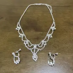 ブライダルアクセサリー ネックレス イヤリング セット