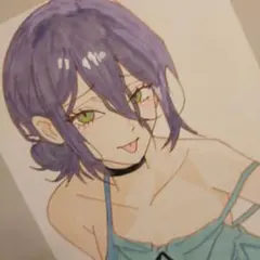 チェンソーマン レゼ ファンアート アナログ 手描き