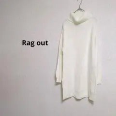 상태좋음 ✨️Rag out タートルネック ロングニット柔らかニットM