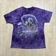 THE MOUNTAIN グラフィックTシャツ パープル