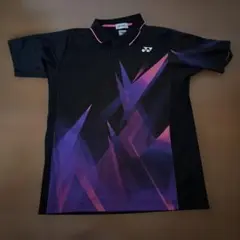 YONEX ポロシャツ 黒/紫/ピンク グラデーション